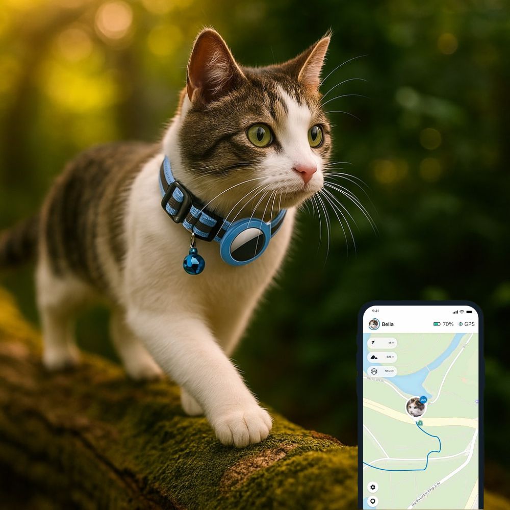 Katzenhalsband mit GPS & Glocke | MiauTrack