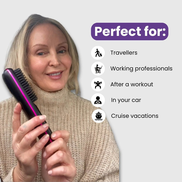 FLOWN (ehemals Numoya Portable Straightener Brush) – GoBrush PRO