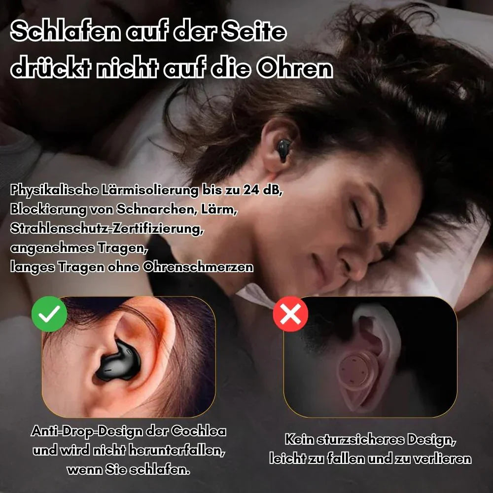 Ohrstöpsel für Schlaf und Alltag | Ultraflache Bluetooth Kopfhörer | Schlafkopfhörer | TraumBuds