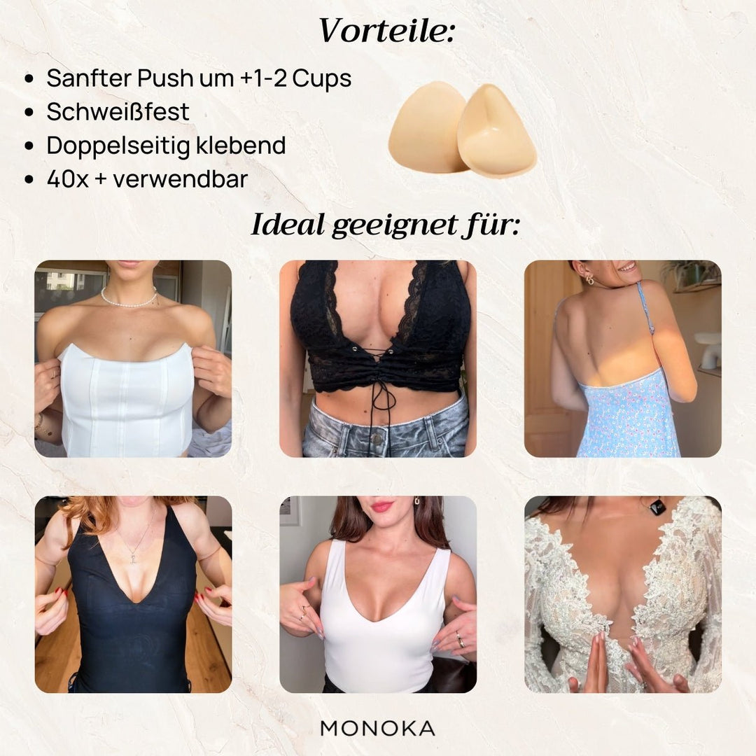 Pushpads Original Nippelcover für volles Dekolleté in Sekunden