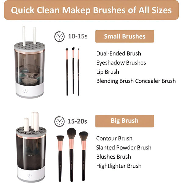 Pinselreiniger | Make Up Pinsel Reinigen | Elektrischer Pinselreiniger | PinselClean