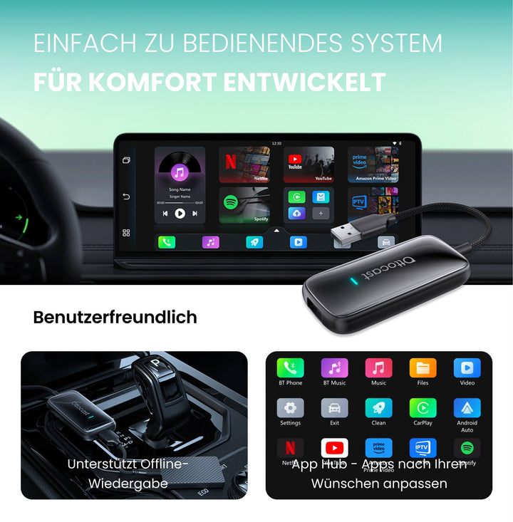 Play2Video Ultra Wireless CarPlay/Android Auto All-in-1 Adapter