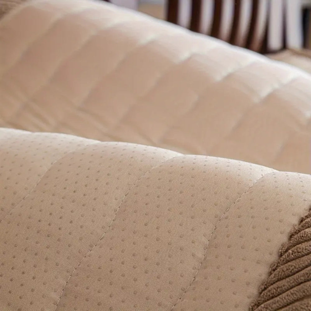 Plüsch Sofabezug | Bezug für Sofa | Sofa Überwurf | Sofina