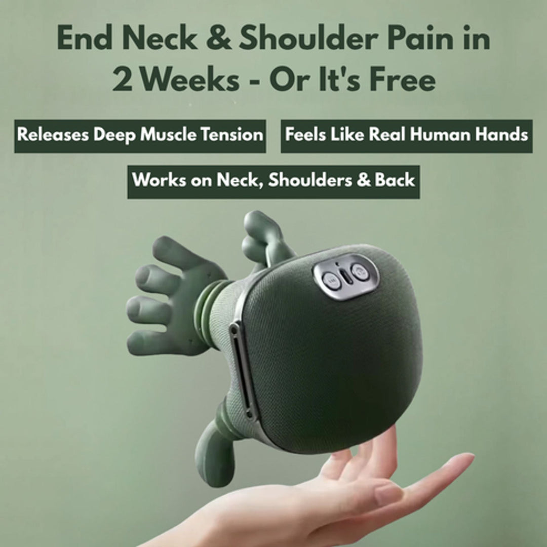 NackenHand™ Tragbares Nacken- & Schultermassagegerät