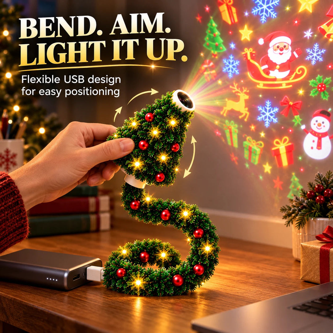 WeihnachtsGlanz™ USB-Weihnachts-Projektor