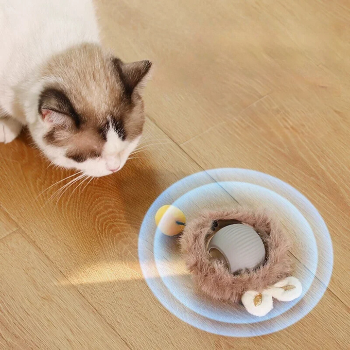 KittyTwirl™ | Interaktiver Spielball mit Schwanz für Katzen