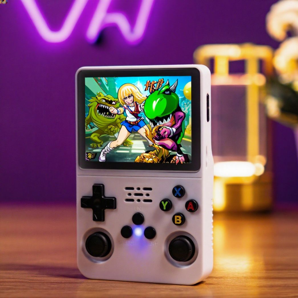 Retro Spielkonsole | Tragbare Retro Konsole mit 20.000+ klassischen Spielen | RetroSpiel