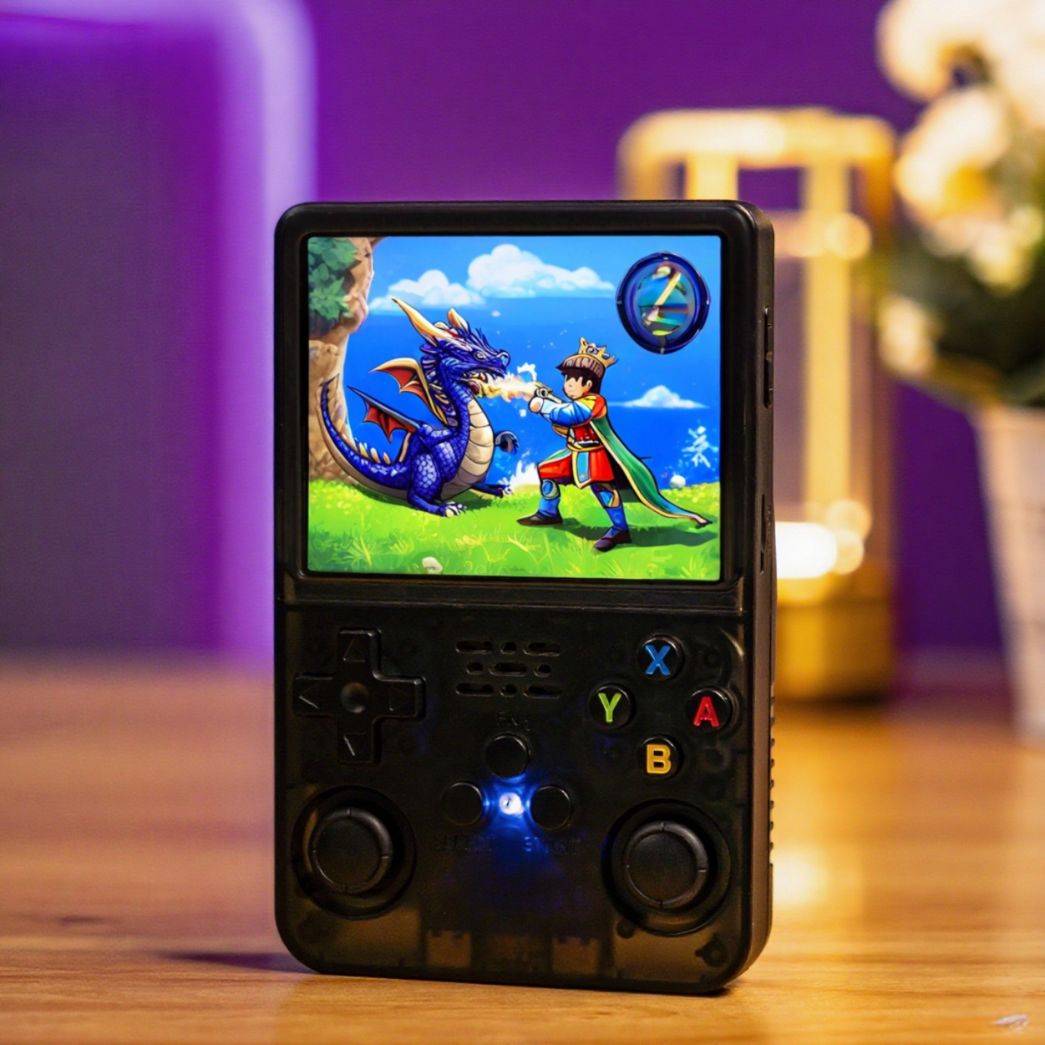 Retro Spielkonsole | Tragbare Retro Konsole mit 20.000+ klassischen Spielen | RetroSpiel