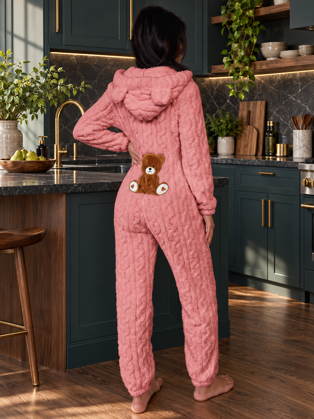 KuschelBär™ Flauschige Damen-Nachtwäsche für gemütliche Stunden