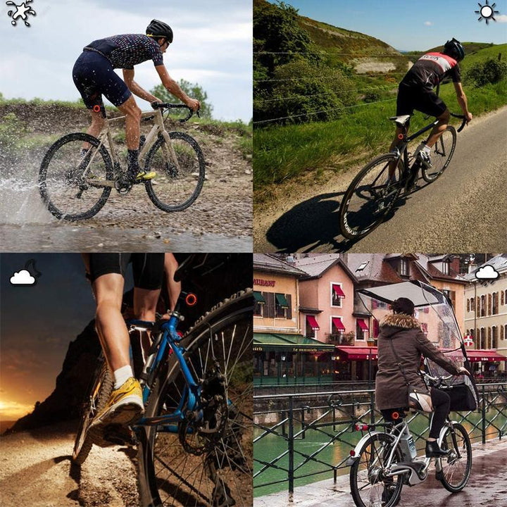 Rücklicht & Bremslicht für Fahrrad und Rennrad mit 6 Modi und Akku | Lumirad