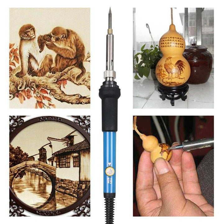 Pyrographie-Kit - Holzbrenner zum Prägen und Schnitzen