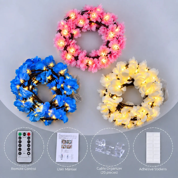 BlütenGlow™ LED Kirschblüten-Girlande