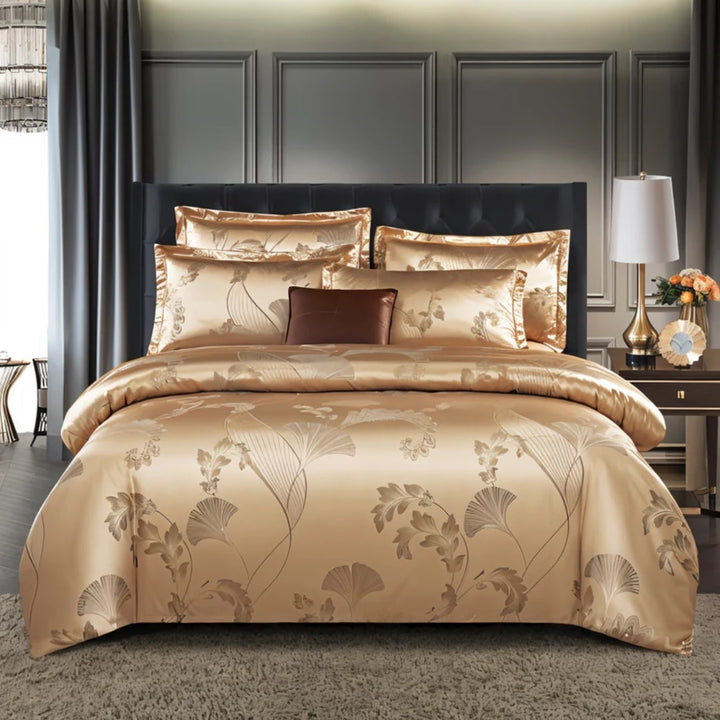 Satin Bettlaken mit Kissenbezug | Luxuriöse Bettwäsche | Bettbezug | Satinora