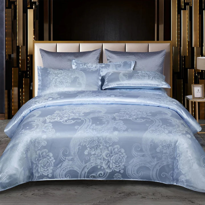 Satin Bettlaken mit Kissenbezug | Luxuriöse Bettwäsche | Bettbezug | Satinora