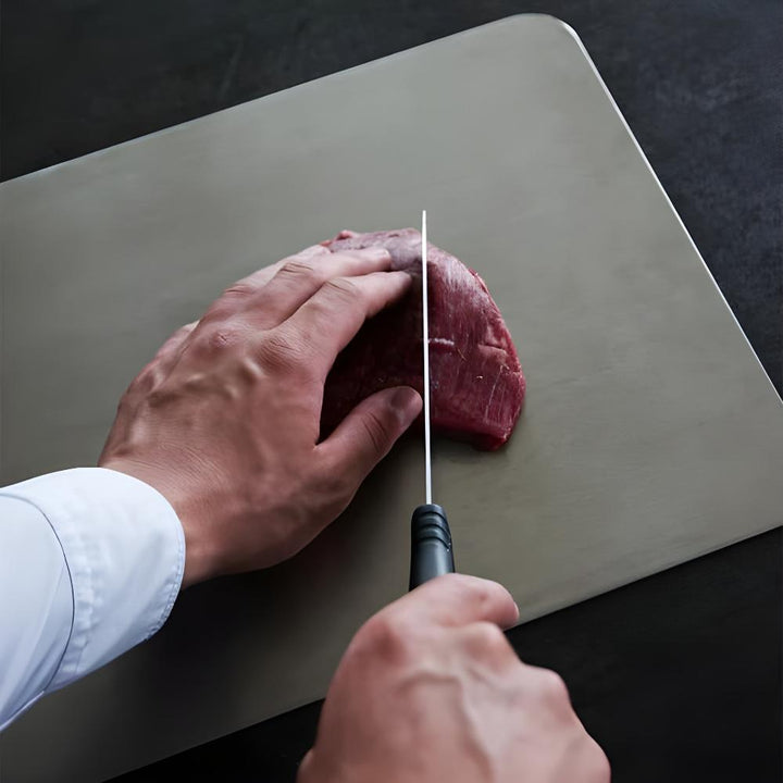 Schneidebrett aus Edelstahl | Frühstücksbrettchen | Edelora