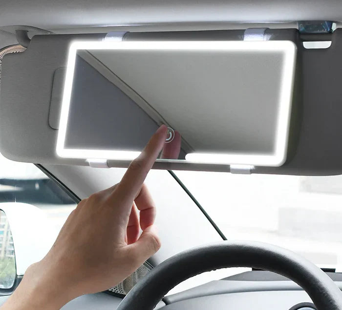 Schminkspiegel mit Licht für Auto | Beleuchteter Kosmetikspiegel | GlowVisor