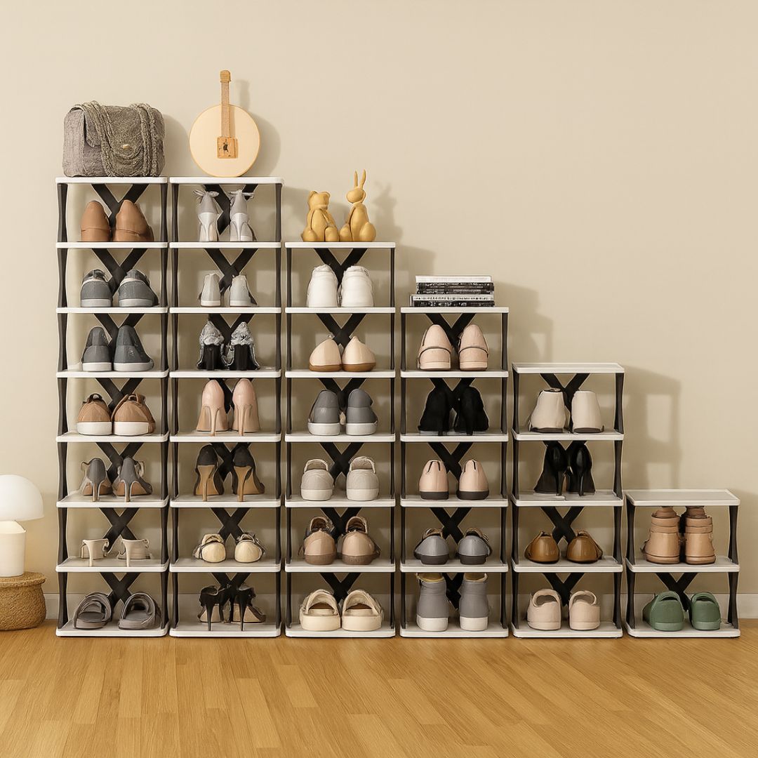 Schmales Schuhregal | Schuhkipper schmal | Hoch und platzsparend | SchuhTower