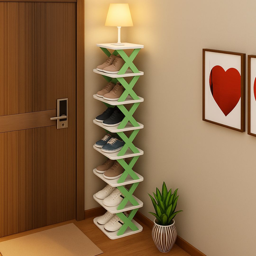 Schmales Schuhregal | Schuhkipper schmal | Hoch und platzsparend | SchuhTower