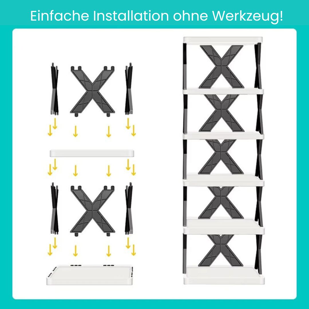 Schmales Schuhregal | Schuhkipper schmal | Hoch und platzsparend | SchuhTower