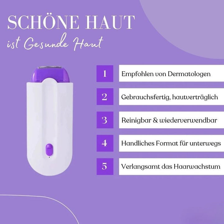 Laser Haarentfernung Gerät | Elektrorasierer und Rasierapparat für sanfte Haarentfernung | SilkLaser