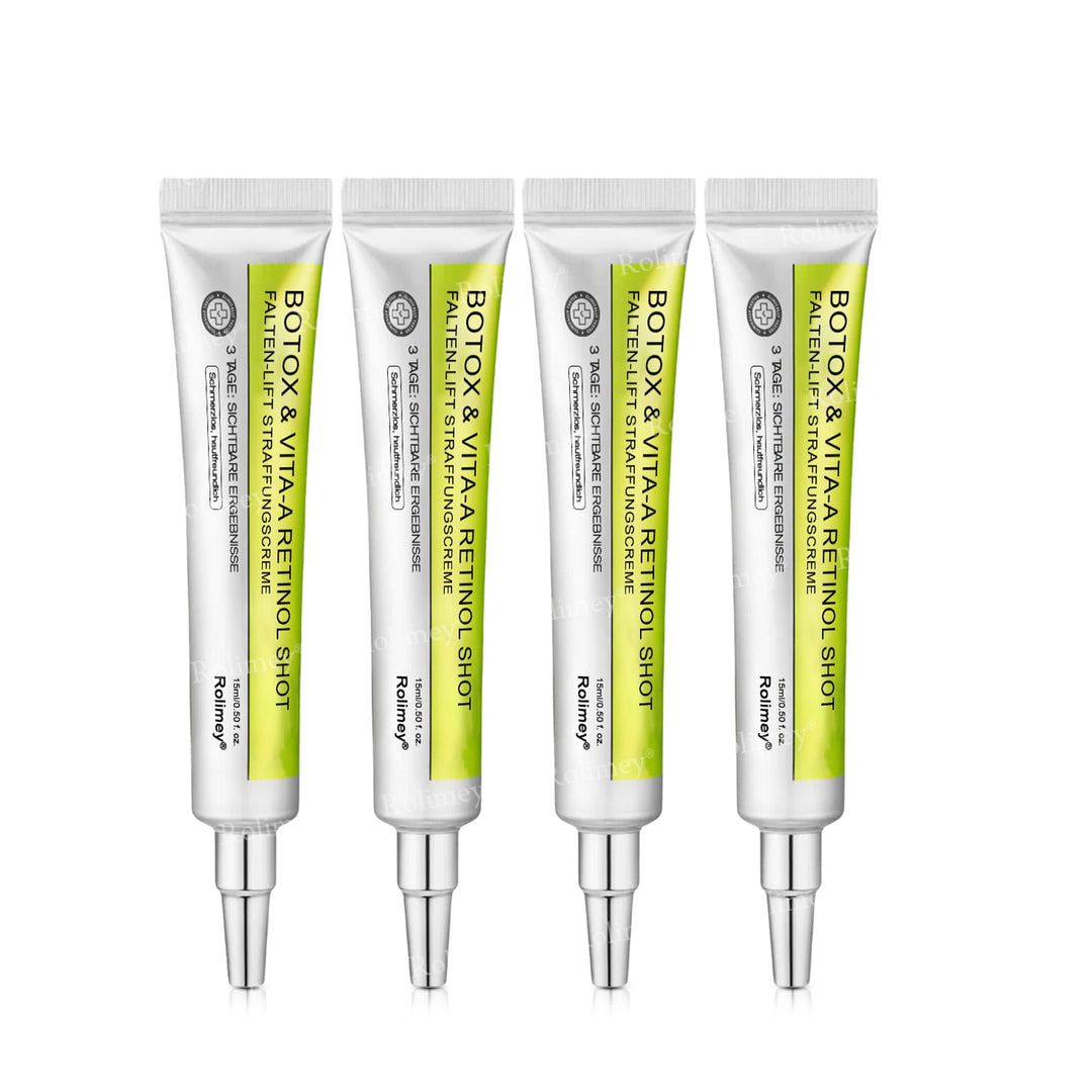 💫👨‍⚕️Jetzt jugendliche Haut zurückgewinnen 💫Rolimey® Botox & Vita-A Retinol Shot Falten-Lift Straffungscreme
