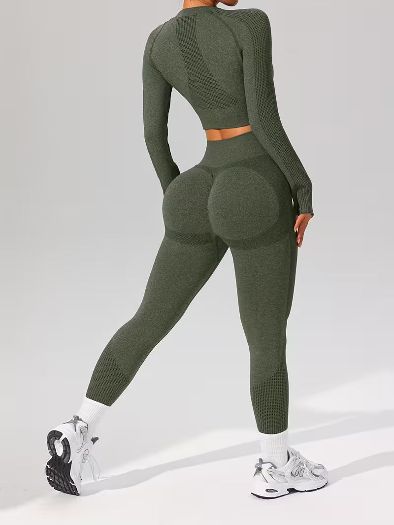 Sport Leggings & Top für Damen | Sportbekleidung | Damen Trainingsanzüge | FlexFit