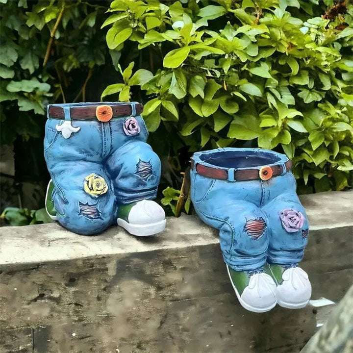 BloomPants - Kreativer Blumentopf in Form einer 3D-Jeans