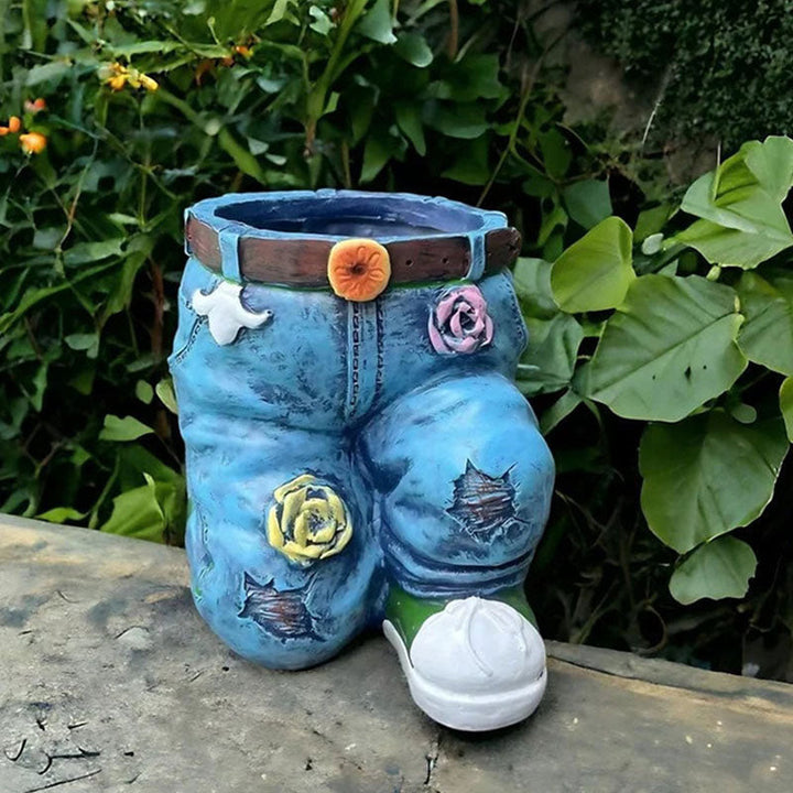 BloomPants - Kreativer Blumentopf in Form einer 3D-Jeans