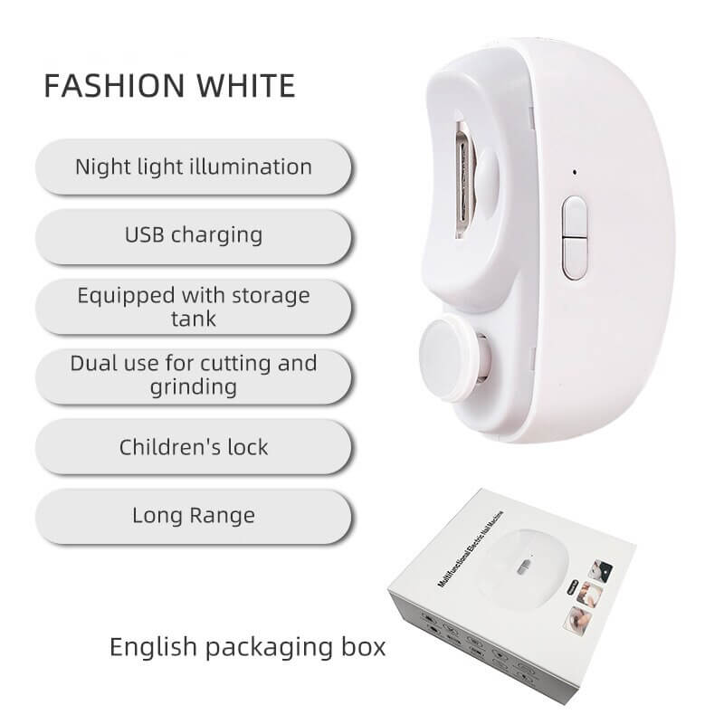 NailEase | Elektrischer Nagelknipser | 3-in-1 Funktion | Sanft & Präzise