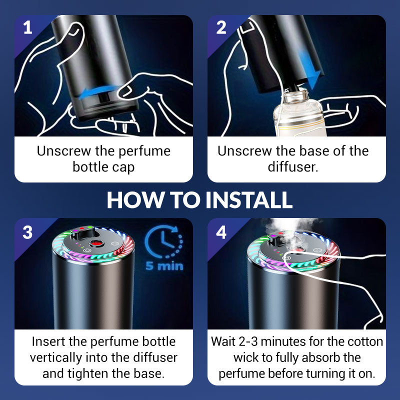 Smartor™ - Intelligenter Lufterfrischer-Diffusor mit Sternenprojektion Licht