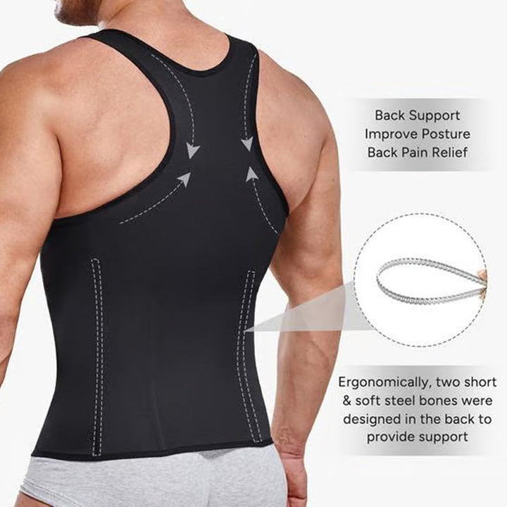 Herren Reißverschluss Taille Trainer Trimmer Weste
