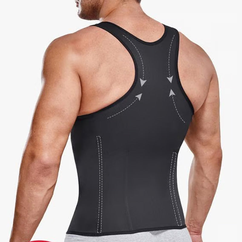 Herren Reißverschluss Taille Trainer Trimmer Weste