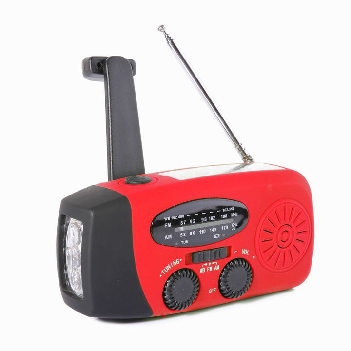 NotfallKraft™ Solar-Kurbelradio mit Taschenlampe & SOS-Funktion
