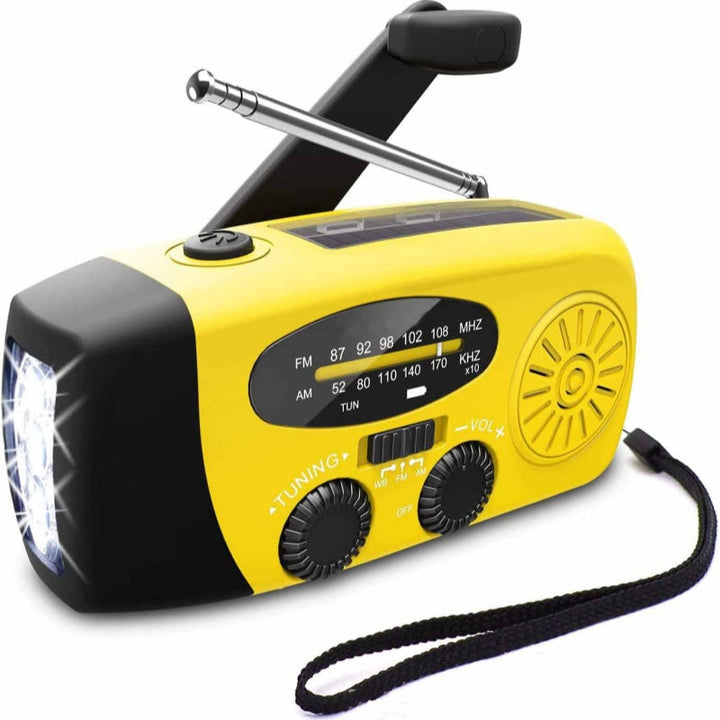 NotfallKraft™ Solar-Kurbelradio mit Taschenlampe & SOS-Funktion