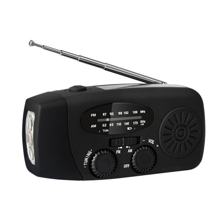 NotfallKraft™ Solar-Kurbelradio mit Taschenlampe & SOS-Funktion