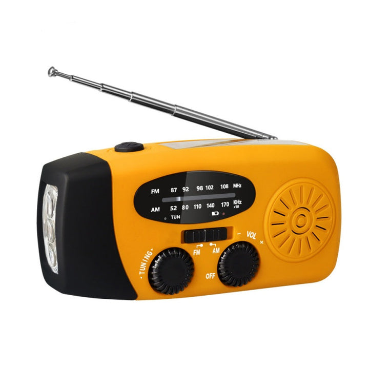 NotfallKraft™ Solar-Kurbelradio mit Taschenlampe & SOS-Funktion