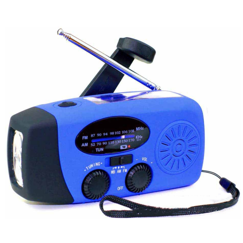 NotfallKraft™ Solar-Kurbelradio mit Taschenlampe & SOS-Funktion