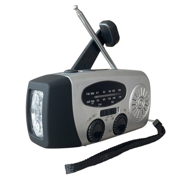 NotfallKraft™ Solar-Kurbelradio mit Taschenlampe & SOS-Funktion