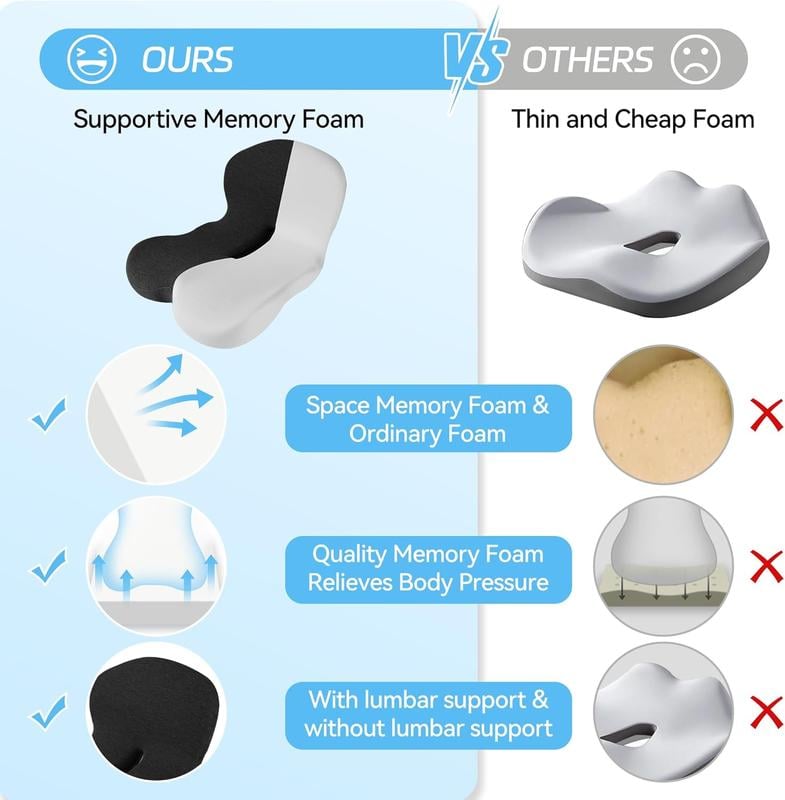 ErgoRelief Pro Memory Foam Sitzkissen