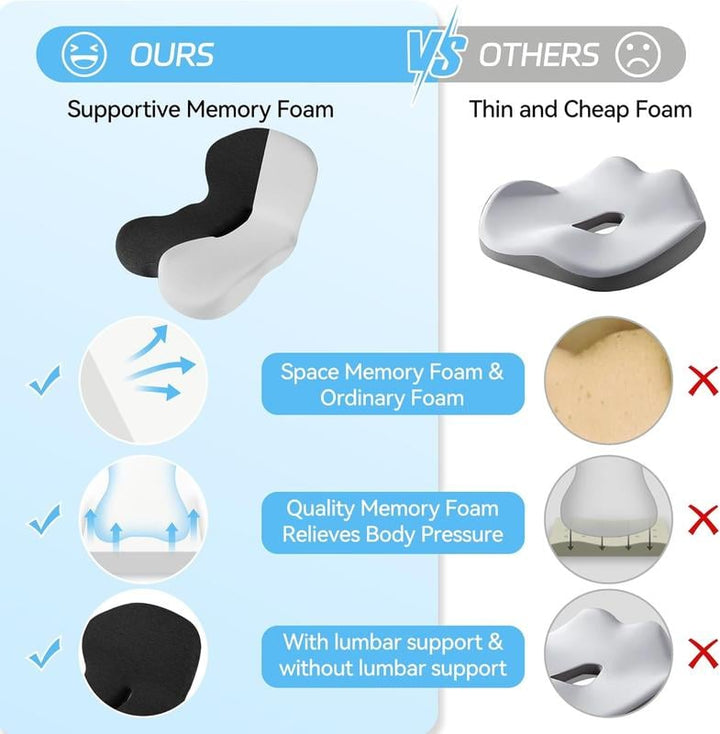 ErgoRelief Pro Memory Foam Sitzkissen