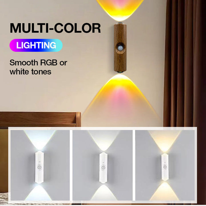 FarbAura™ Kabelloses LED-Wandlicht mit Bewegungsmelder & Farbwechsel