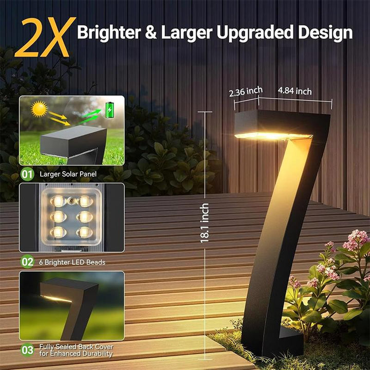 SonnenForm™ Moderne Solar-Wegeleuchte