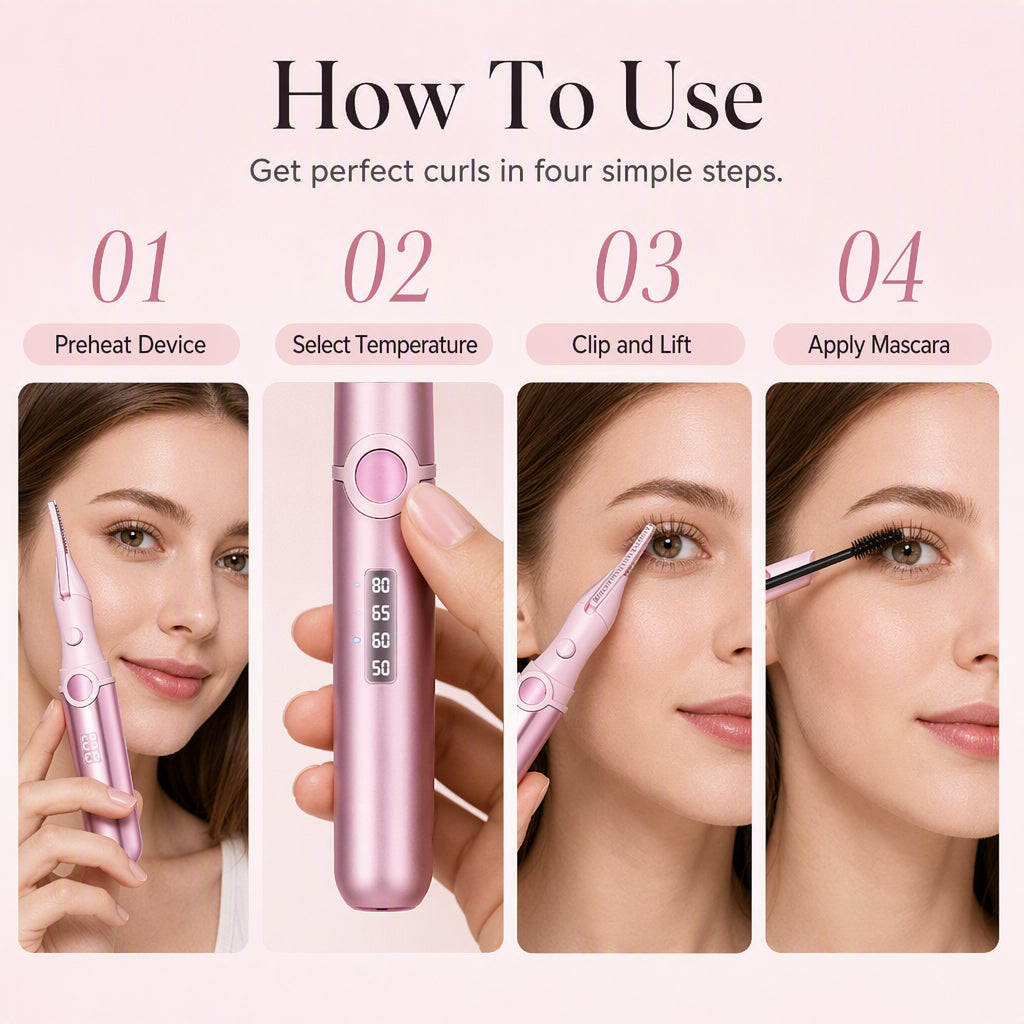 WimpernSchwung™ Wiederaufladbare Beheizbare Wimpernzange