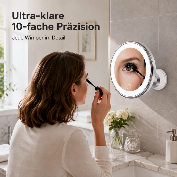LuminaGlow™ 10-fach LED-Vergrößerungsspiegel