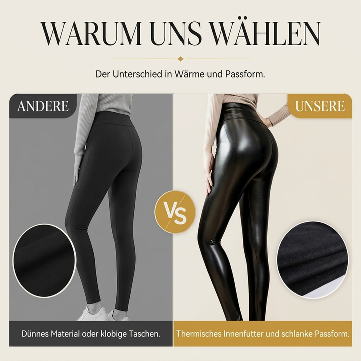 LederForm™ Hochgeschnittene PU-Leggings für Damen