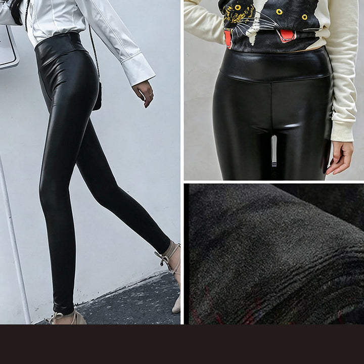 LederForm™ Hochgeschnittene PU-Leggings für Damen