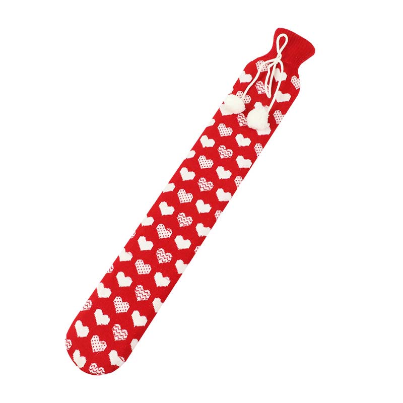 WärmeBand™ Lange Wärmflasche mit weichem Bezug