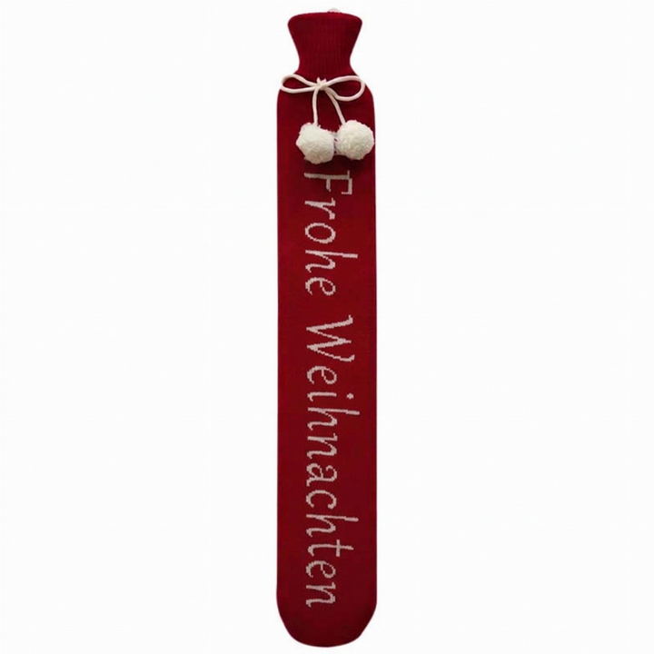 WärmeBand™ Lange Wärmflasche mit weichem Bezug