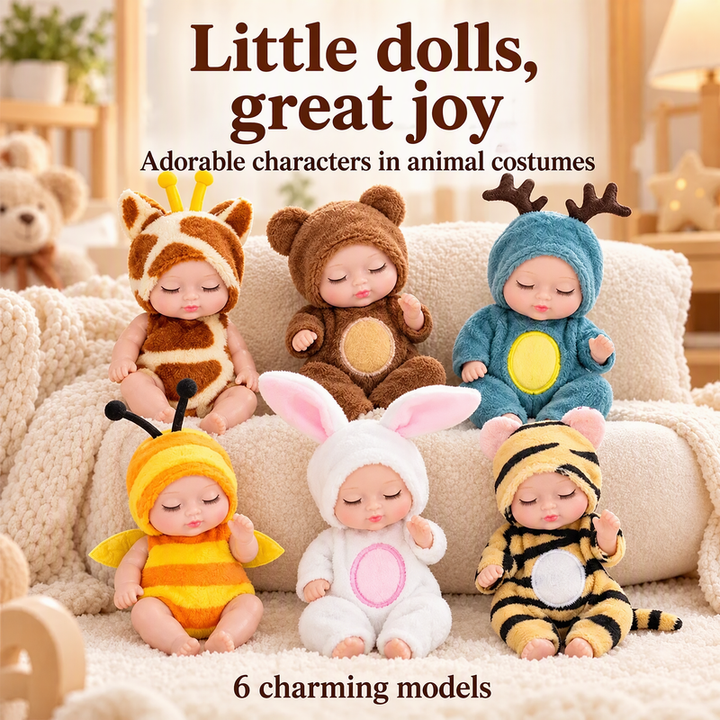 TraumPüppchen™ 6-teiliges Mini-Schlafpuppen-Set