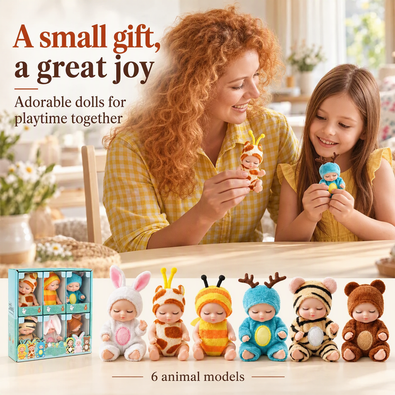 TraumPüppchen™ 6-teiliges Mini-Schlafpuppen-Set